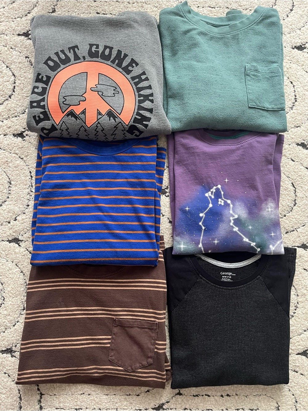 Bundle of 6 Long Sleeve Shirts